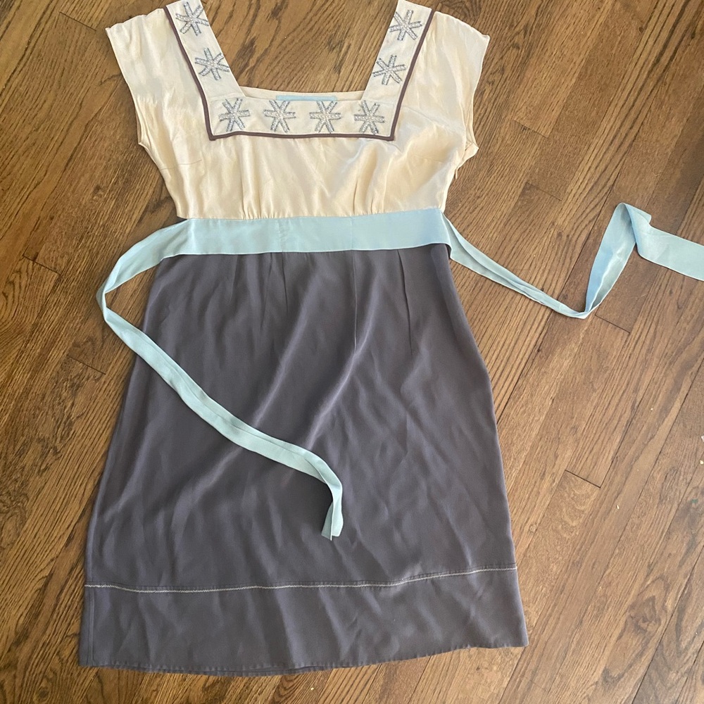 Gorgeous, unique 100% Silk Dress by Diodore (from Anthropologie)